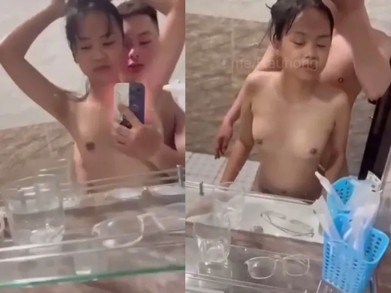 Mảnh khảnh em cùng anh yêu quan hệ trước gương quay kỉ niệm